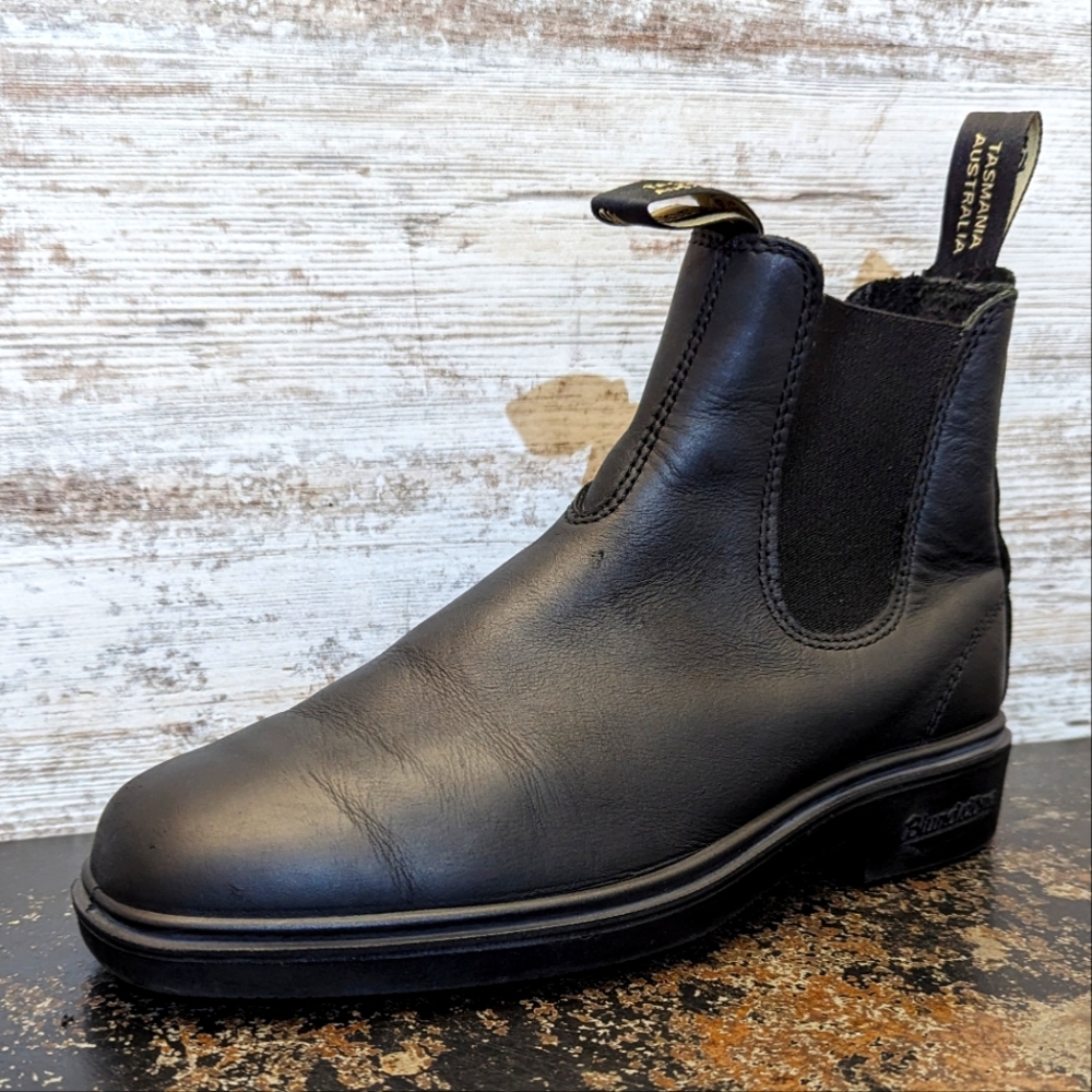 Mens Blundstone 510 Chelsea Boots Sz 7 M Used Black Leather Pull On Comfort Casu